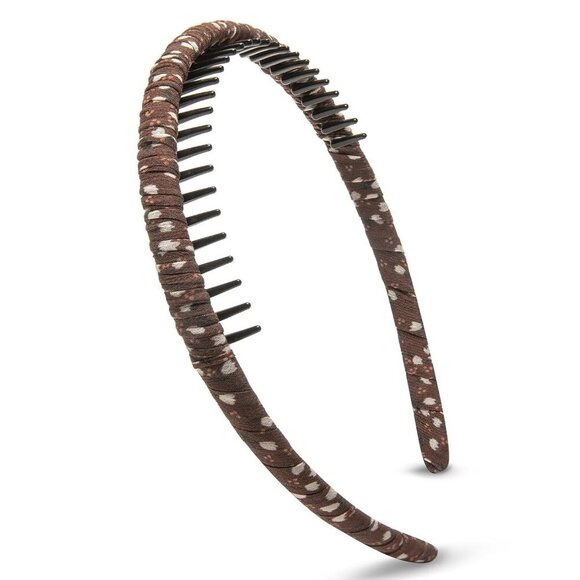 Multicolor Resin Teeth Comb Hair Hoop Headband for Women Gentle Stylish